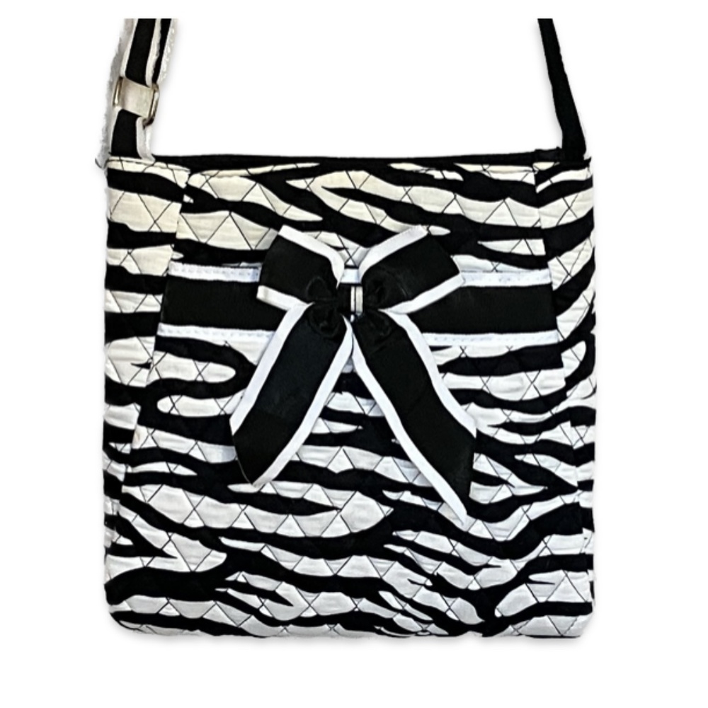 Zebra Print Zipper Purse